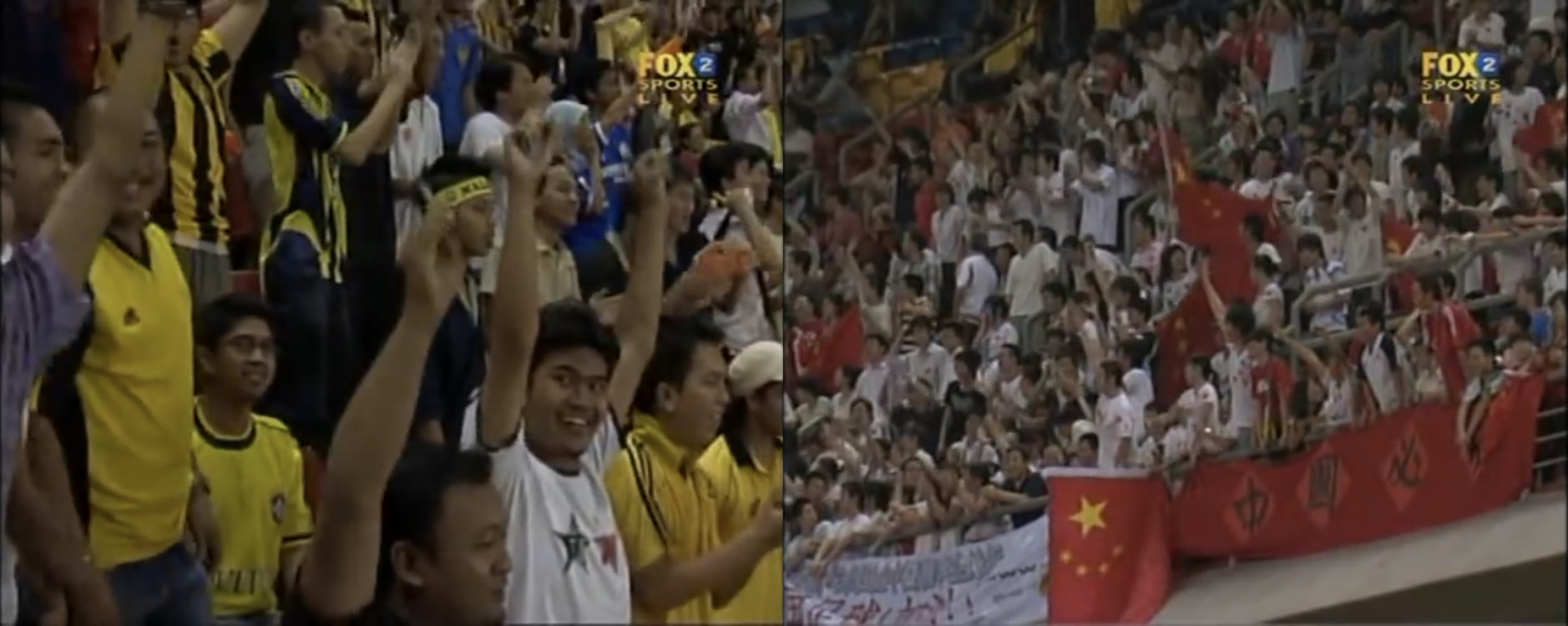 2007年一小波中国球迷和万人的马来西亚主场平分秋色